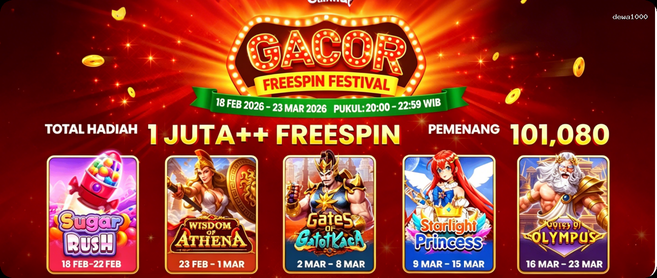 Login dewa1000 Sekarang Bonus Melimpah